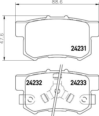 Cobreq N-1393 - Kit pastiglie freno, Freno a disco autozon.pro