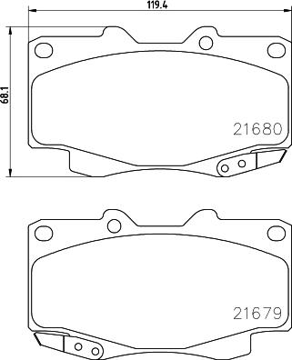 Cobreq N-1360 - Kit pastiglie freno, Freno a disco autozon.pro