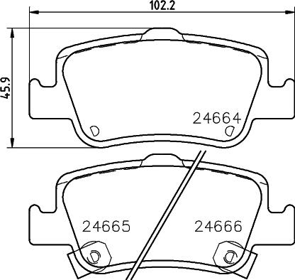 Cobreq N-1368 - Kit pastiglie freno, Freno a disco autozon.pro