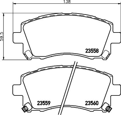 Cobreq N-1335 - Kit pastiglie freno, Freno a disco autozon.pro