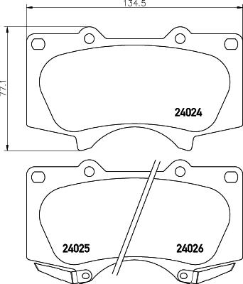 Cobreq N-1375 - Kit pastiglie freno, Freno a disco autozon.pro