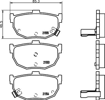 Cobreq N-1249 - Kit pastiglie freno, Freno a disco autozon.pro