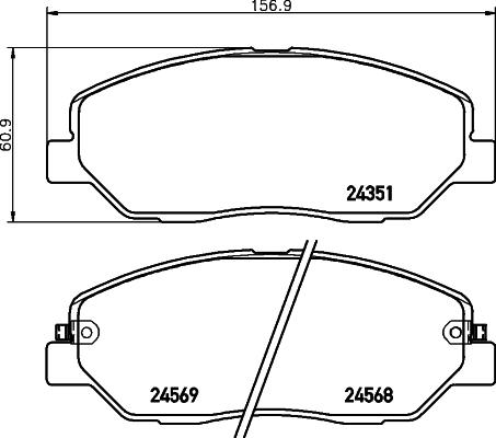 Cobreq N-1243 - Kit pastiglie freno, Freno a disco autozon.pro