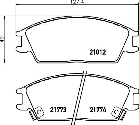 Cobreq N-1201 - Kit pastiglie freno, Freno a disco autozon.pro