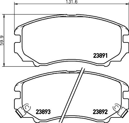 Cobreq N-1231 - Kit pastiglie freno, Freno a disco autozon.pro