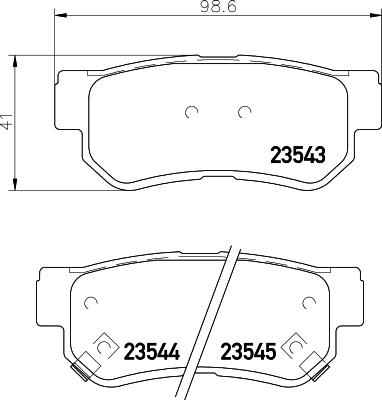 Cobreq N-1233 - Kit pastiglie freno, Freno a disco autozon.pro