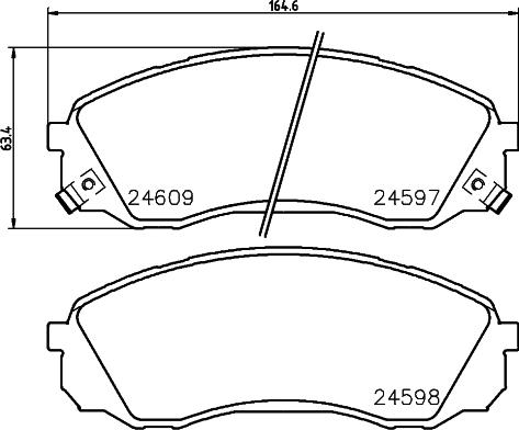 ATE 605799 - Kit pastiglie freno, Freno a disco autozon.pro