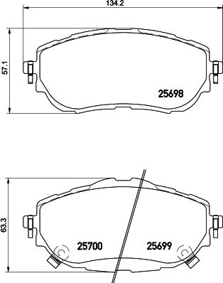 Cobreq N-1764 - Kit pastiglie freno, Freno a disco autozon.pro