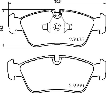 Cobreq N-1724 - Kit pastiglie freno, Freno a disco autozon.pro