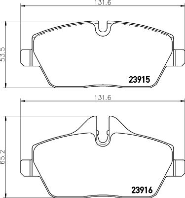 Cobreq N-1722 - Kit pastiglie freno, Freno a disco autozon.pro