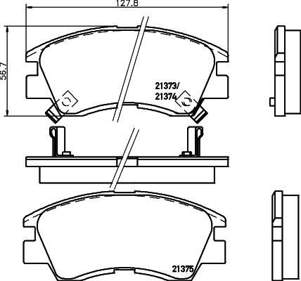 Cobreq N-826 - Kit pastiglie freno, Freno a disco autozon.pro