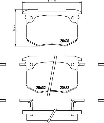 Cobreq N-874 - Kit pastiglie freno, Freno a disco autozon.pro