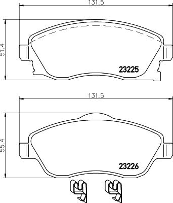 Cobreq N-360 - Kit pastiglie freno, Freno a disco autozon.pro