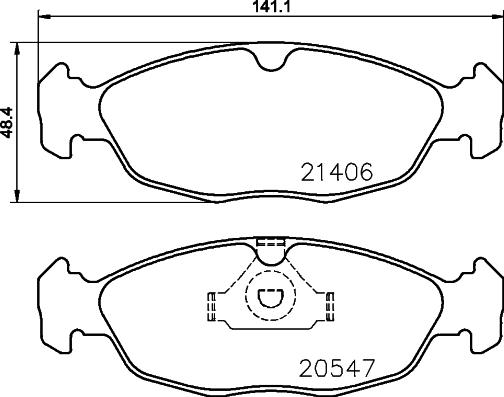 Cobreq N-324 - Kit pastiglie freno, Freno a disco autozon.pro