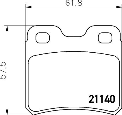 Cobreq N-326 - Kit pastiglie freno, Freno a disco autozon.pro