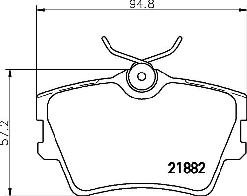 Cobreq N-265 - Kit pastiglie freno, Freno a disco autozon.pro