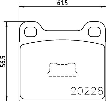 Cobreq N-207 - Kit pastiglie freno, Freno a disco autozon.pro