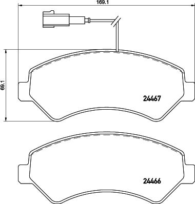 Cobreq N-2066 - Kit pastiglie freno, Freno a disco autozon.pro