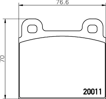 Cobreq N-208 - Kit pastiglie freno, Freno a disco autozon.pro