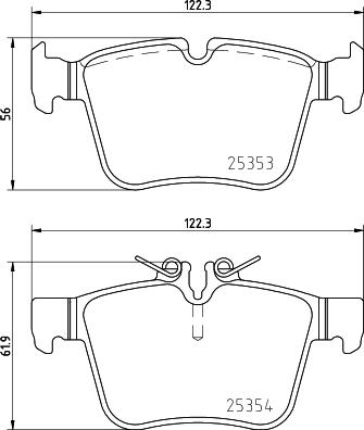 Cobreq N-2023 - Kit pastiglie freno, Freno a disco autozon.pro