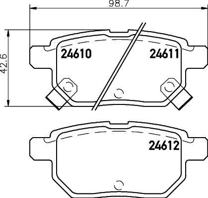 Cobreq N-2073 - Kit pastiglie freno, Freno a disco autozon.pro