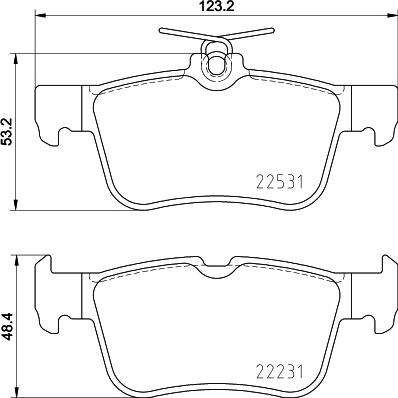 Cobreq N-2115 - Kit pastiglie freno, Freno a disco autozon.pro