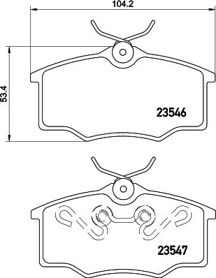 Cobreq N-239 - Kit pastiglie freno, Freno a disco autozon.pro