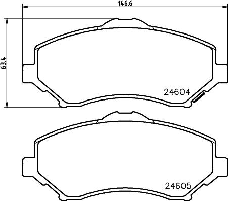 Cobreq N-735 - Kit pastiglie freno, Freno a disco autozon.pro