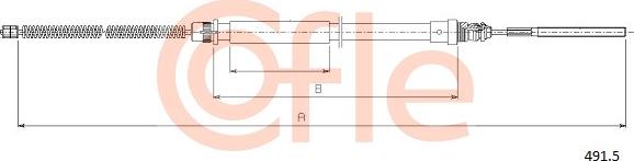 Cofle 92.491.5 - Cavo comando, Freno stazionamento autozon.pro