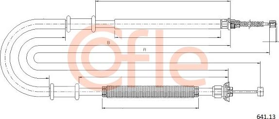 Cofle 92.641.13 - Cavo comando, Freno stazionamento autozon.pro