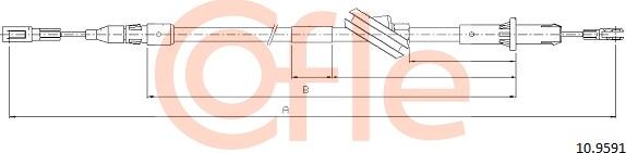 Cofle 92.10.9591 - Cavo comando, Freno stazionamento autozon.pro