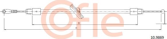 Cofle 92.10.9869 - Cavo comando, Freno stazionamento autozon.pro