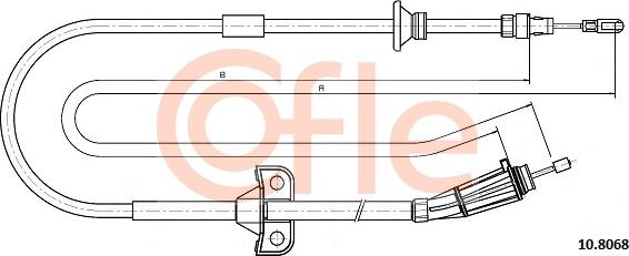Cofle 92.10.8068 - Cavo comando, Freno stazionamento autozon.pro