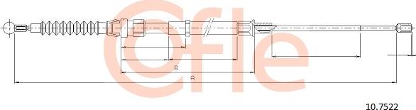 Cofle 92.10.7522 - Cavo comando, Freno stazionamento autozon.pro