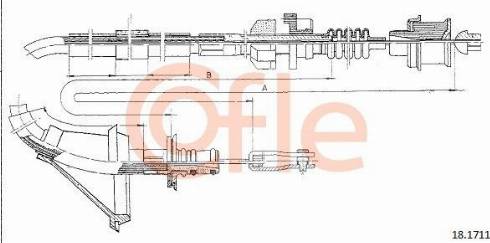 Cofle 92.18.1711 - Cavo comando, Comando frizione autozon.pro