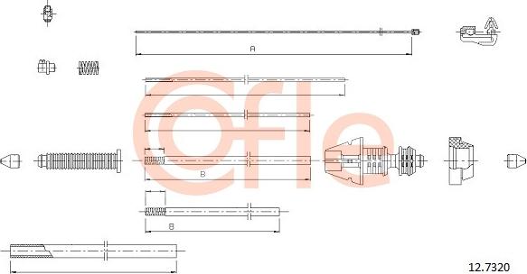 Cofle 92127320 - Cavo acceleratore autozon.pro