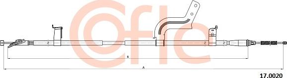 Cofle 92.17.0020 - Cavo comando, Freno stazionamento autozon.pro