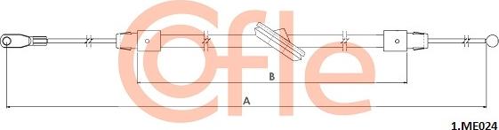 Cofle 92.1.ME024 - Cavo comando, Freno stazionamento autozon.pro