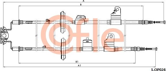 Cofle 92.1.OP024 - Cavo comando, Freno stazionamento autozon.pro
