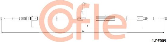 Cofle 92.1.PE009 - Cavo comando, Freno stazionamento autozon.pro
