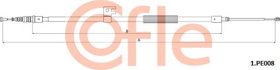 Cofle 92.1.PE008 - Cavo comando, Freno stazionamento autozon.pro