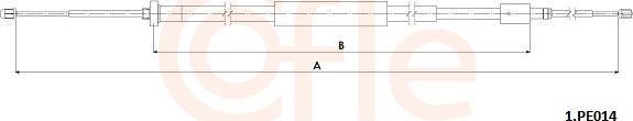 Cofle 92.1.PE014 - Cavo comando, Freno stazionamento autozon.pro