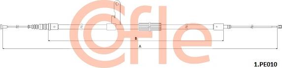 Cofle 92.1.PE010 - Cavo comando, Freno stazionamento autozon.pro