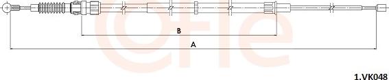 Cofle 92.1.VK048 - Cavo comando, Freno stazionamento autozon.pro