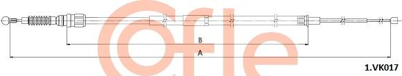 Cofle 92.1.VK017 - Cavo comando, Freno stazionamento autozon.pro