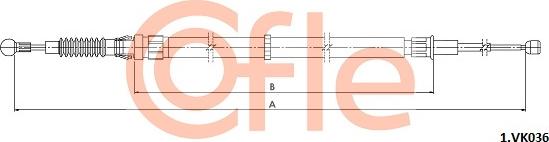 Cofle 92.1.VK036 - Cavo comando, Freno stazionamento autozon.pro