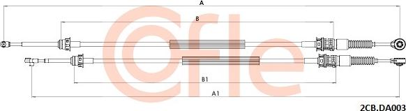 Cofle 92.2CB.DA003 - Cavo comando, Cambio manuale autozon.pro