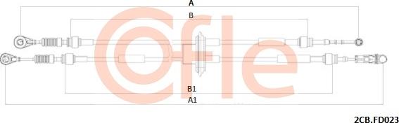 Cofle 92.2CB.FD023 - Cavo comando, Cambio manuale autozon.pro