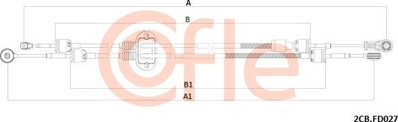 Cofle 92.2CB.FD027 - Cavo comando, Cambio manuale autozon.pro