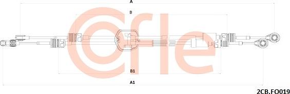 Cofle 92.2CB.FO019 - Cavo comando, Cambio manuale autozon.pro